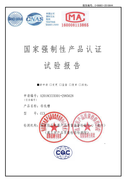 CCX母线槽试验报告